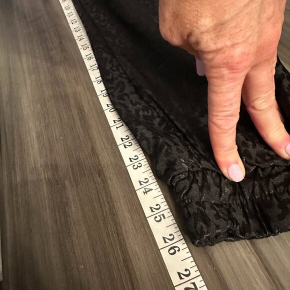 NWOT Zara Womens Black Leopard Print Tie Waist Joggers Size Small Lightweight - Picture 11 of 12